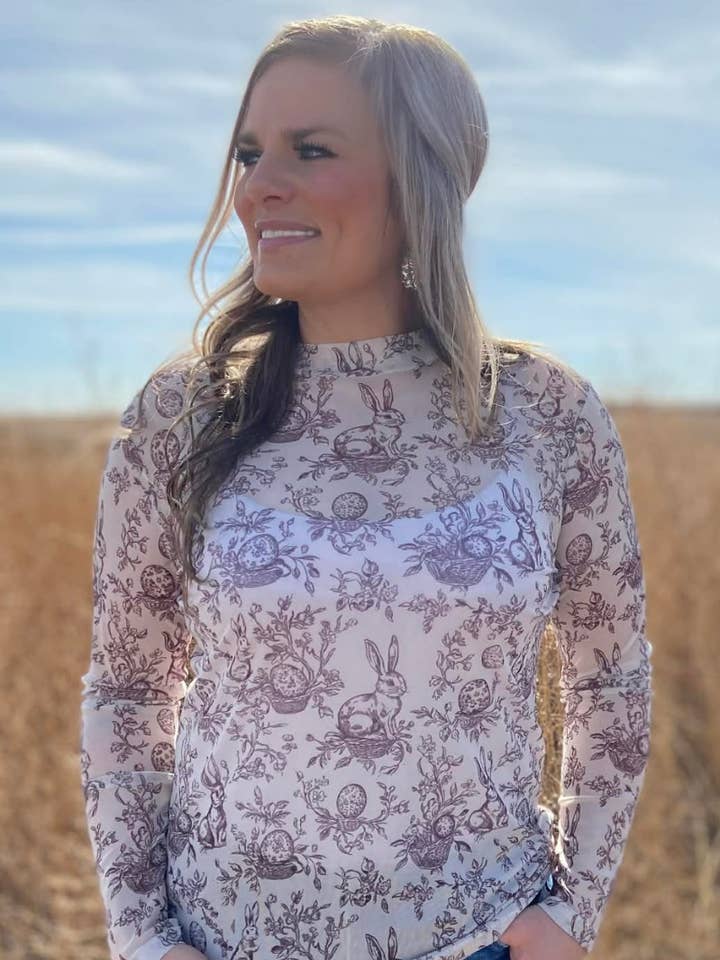 Cottontail Tuin Mesh Top voor wholesale door Sterling Kreek