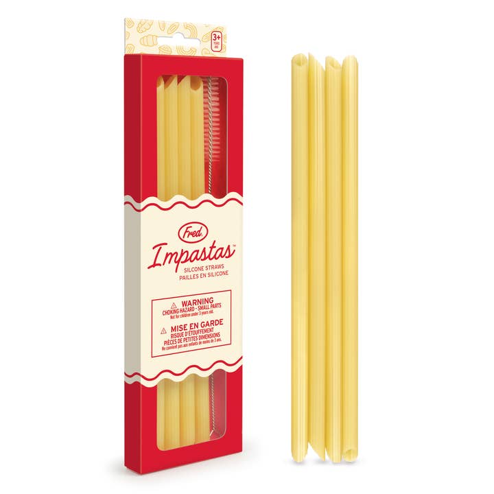 IMPASTAS - Silicone Pasta Straws - Set of 4 for wholesale by Fred