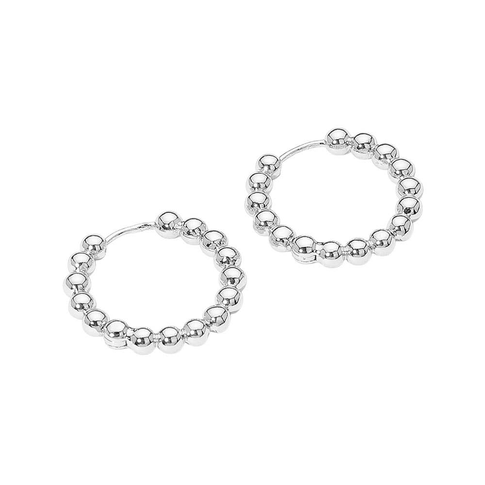 Sensibling Corp. – Engroshandel Hoops – Øreringe i 14K guldbelagt perleformet bøjle5