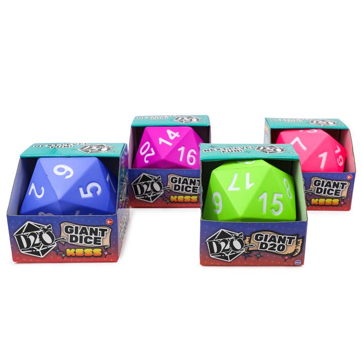 Giant D20 Foam Dice: Soft Foam Oversized 20-Sided Dice  for wholesale by Kess Co.