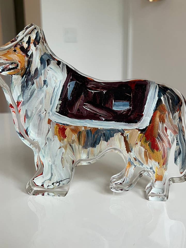 "Rev" acrylic shelfie for wholesale by Chelsea McShane Art