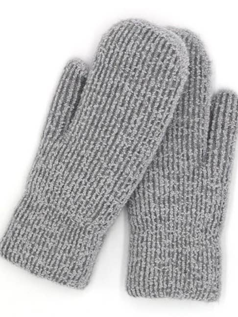 Soft Sherpa Lined Winter Gloves - Gray for wholesale by Trésor by Tanya