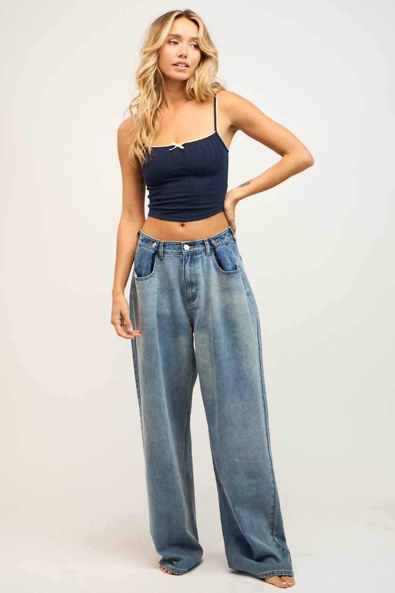 Sky to Moon - Vente Débardeur – femme - DÉBARDEUR COURT AJUSTÉ À RUBAN POINT SANS MANCHES33