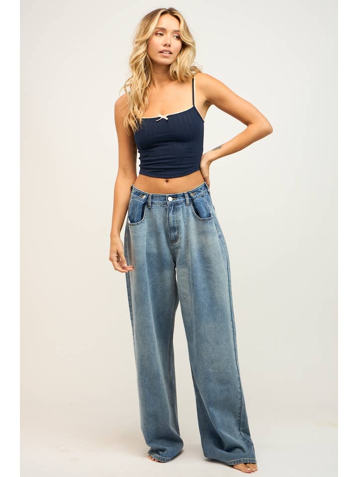 Sky to Moon - Vente Débardeur – femme - DÉBARDEUR COURT AJUSTÉ À RUBAN POINT SANS MANCHES33