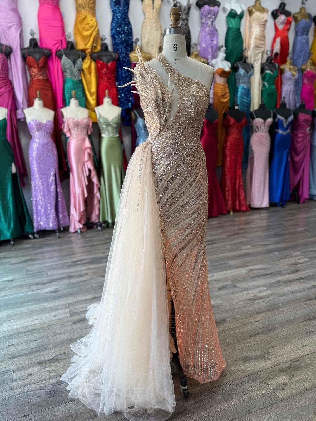 La Veneto - Wholesale Dress - Women's - LAPIS LUXE BEAD GOWN9