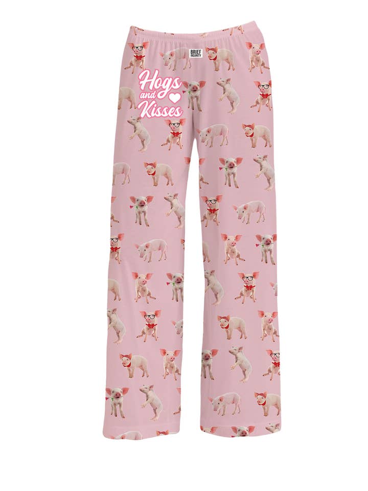 Hogs and Kisses Lounge Pants for wholesale by BRIEF INSANITY