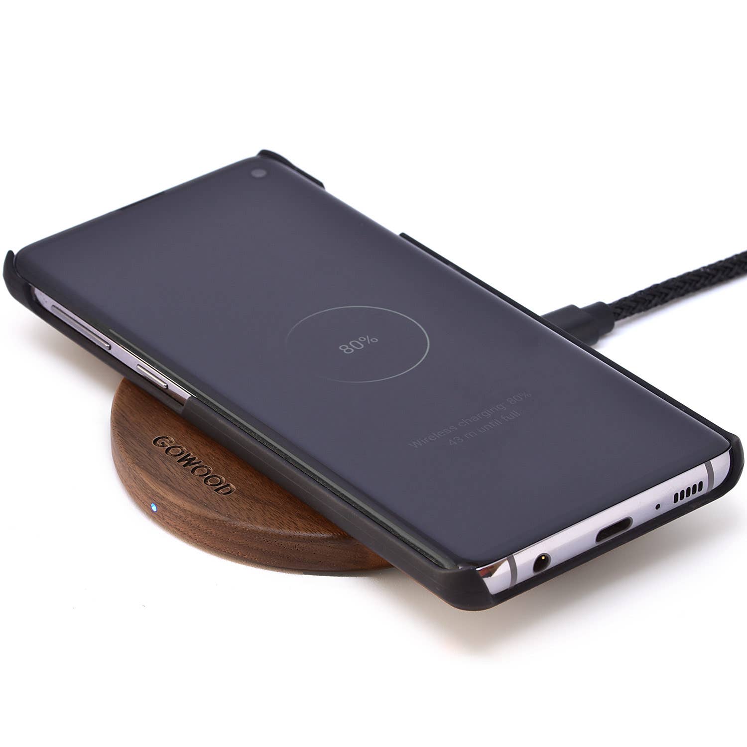 GOWOOD - Wholesale Portable Charger - 15W Fast Walnut Wood Wireless Charger1