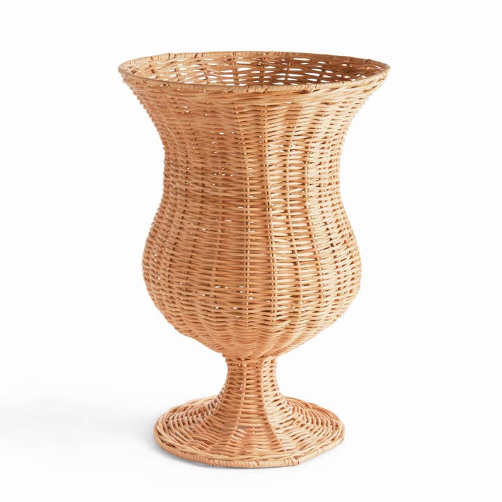 Napa Home & Garden - Wholesale Urn - Chesapeake Rattan Footed Urn Tall - Natural