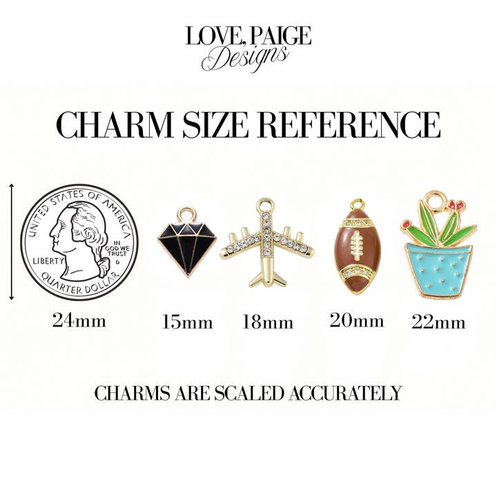 Love, Paige Designs - Wholesale Individual Charm/Pendant - Butterfly Gold Charm2