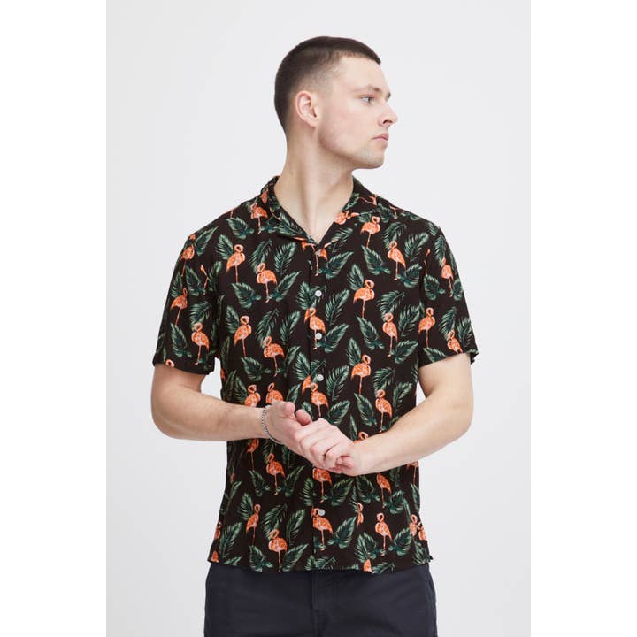 Chemise boutonnée Flamingo en viscose pour la vente par Blend