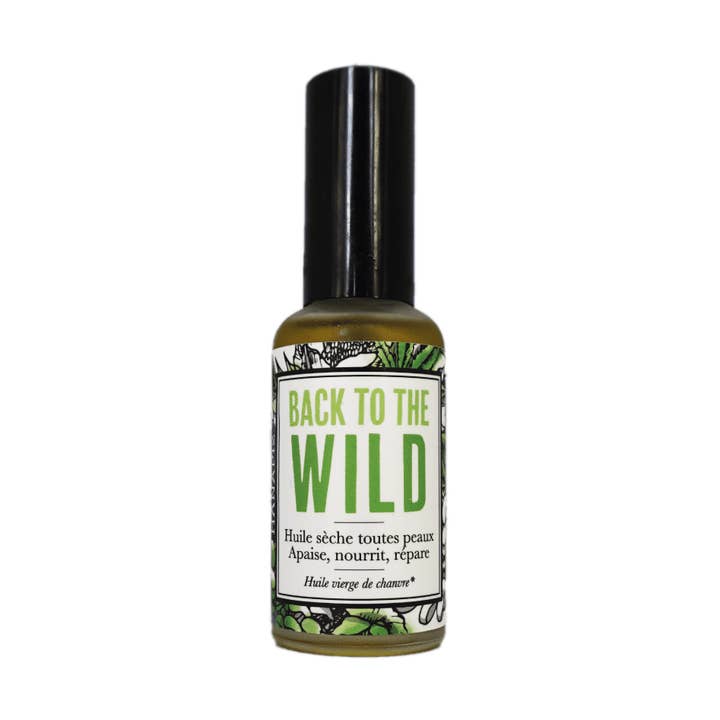 Droge olie - Back to the Wild hennepolie voor huid en haar voor wholesale door Hanapiz