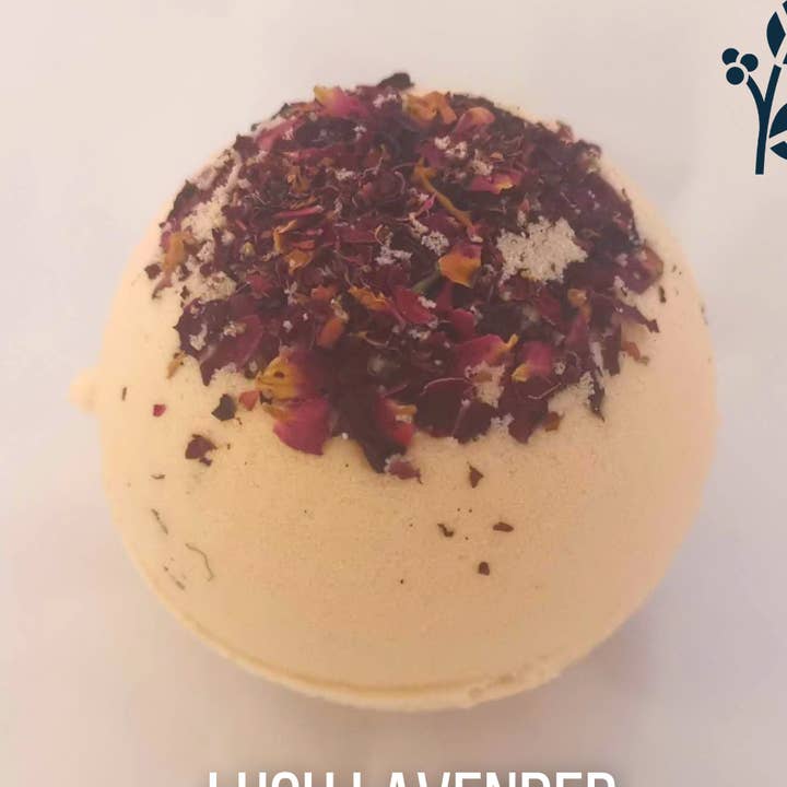 Lush Lavender - Natural Bath Bomb - Large for wholesale by Recline Relax & Unwind