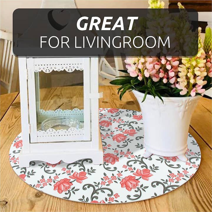 Ray Star - Vente Tapis de tiroir - Doublure d'étagère RAY STAR pour armoires de cuisine, doublure de tiroir en PVC pour commode de salle de bain antidérapante, doublure d'armoire non adhésive lavable (floral rose)