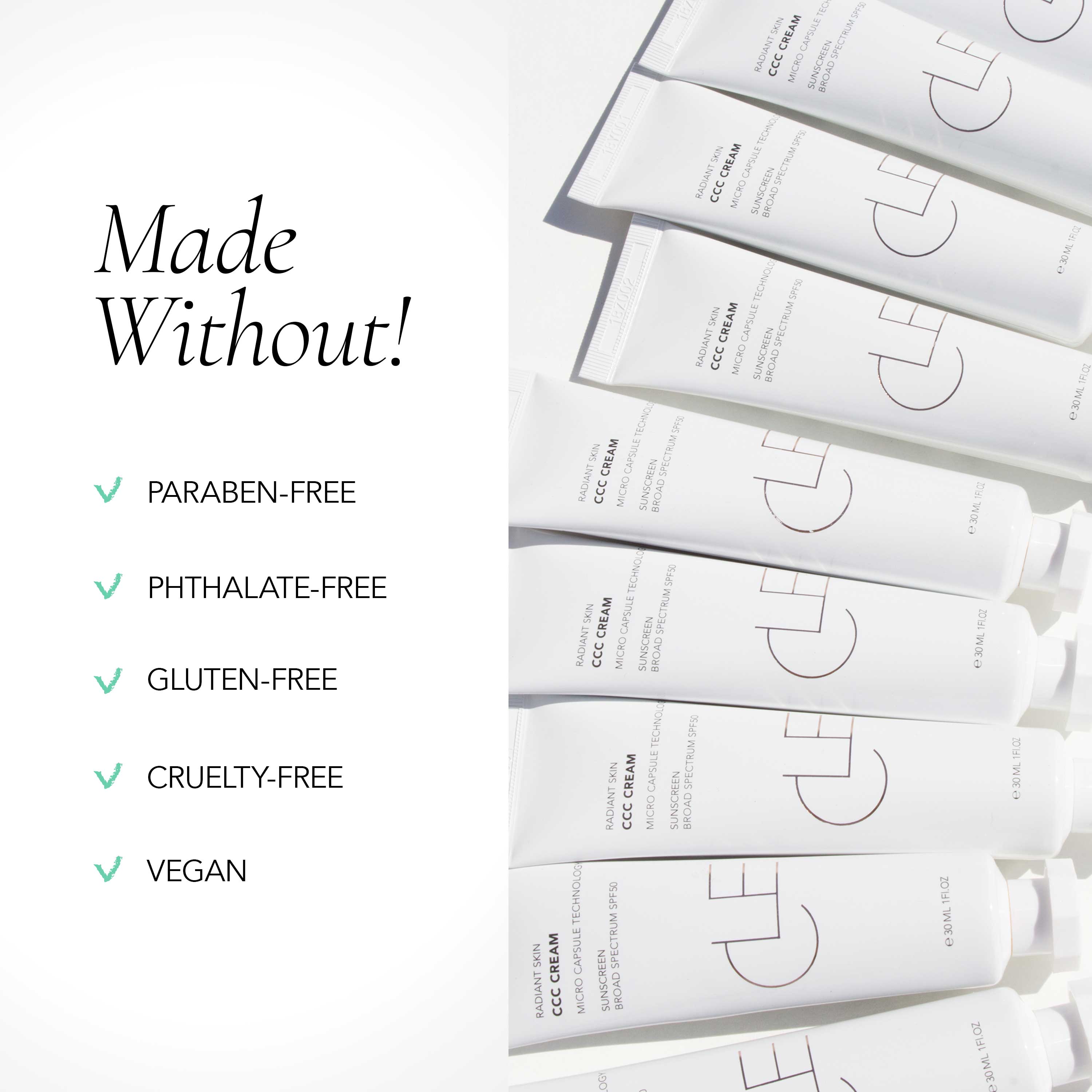 CLE Cosmetics – wholesale Sunscreen – CCC Cream SPF 50 Tinted Sunscreen - Lighter shades14