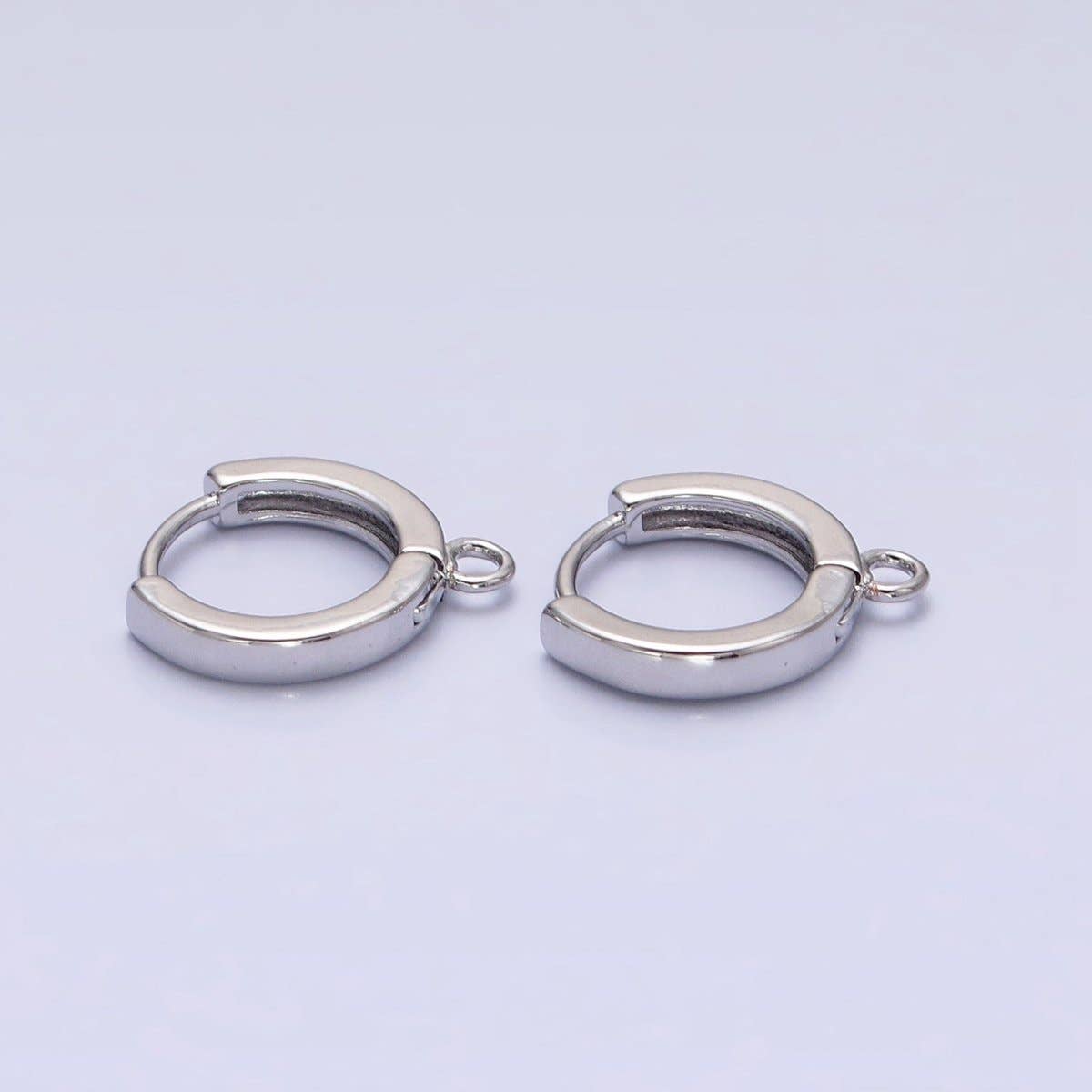 Aim Eternal - Wholesale Huggie Earrings - 12mm Round Huggie Open Loop Earrings Supply in Gold & Silver | Z-288 Z-2891