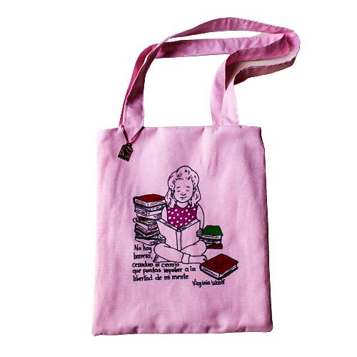 Tote Bag «Niña leyendo» para venta al por mayor de Mi Baúl de Bolsos