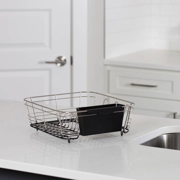 Better Houseware Corp. - Wholesale Dish Drying Mat/Rack - 2-Piece Dish Drainer4