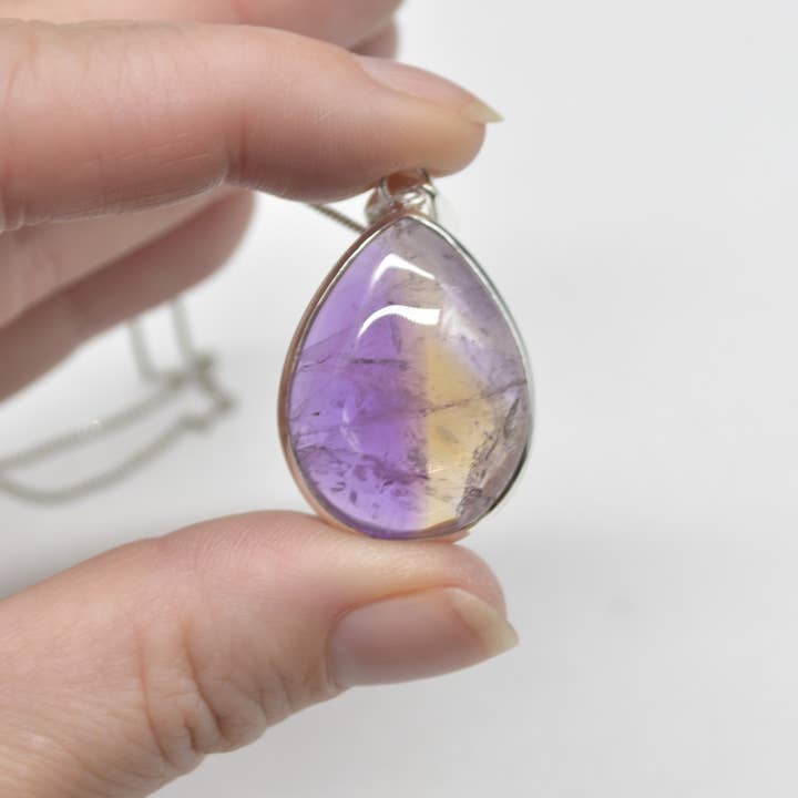 Oriental Direct Craft Supplies - Wholesale Individual Charm/Pendant - Ametrine Pendant in 925 Silver, 2.4cm-3cm, No Chain1