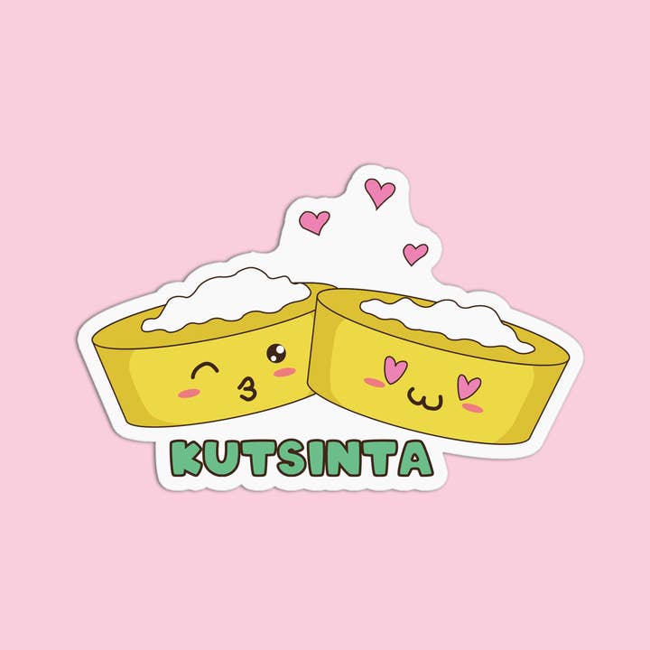 Girls Printing House - Wholesale Sticker - Pinoy Kakanin Kutsinta Vinyl Waterproof Stickers1