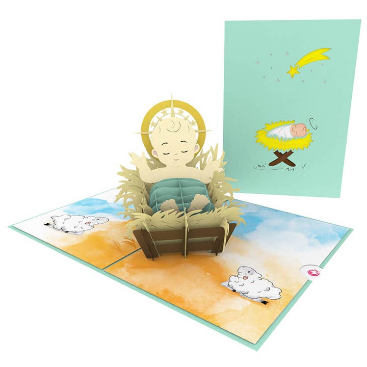 Unipop Cards, LLC - Wholesale Christmas Card - Emmanuel Christmas Pop Up Card - Christmas pop up card3