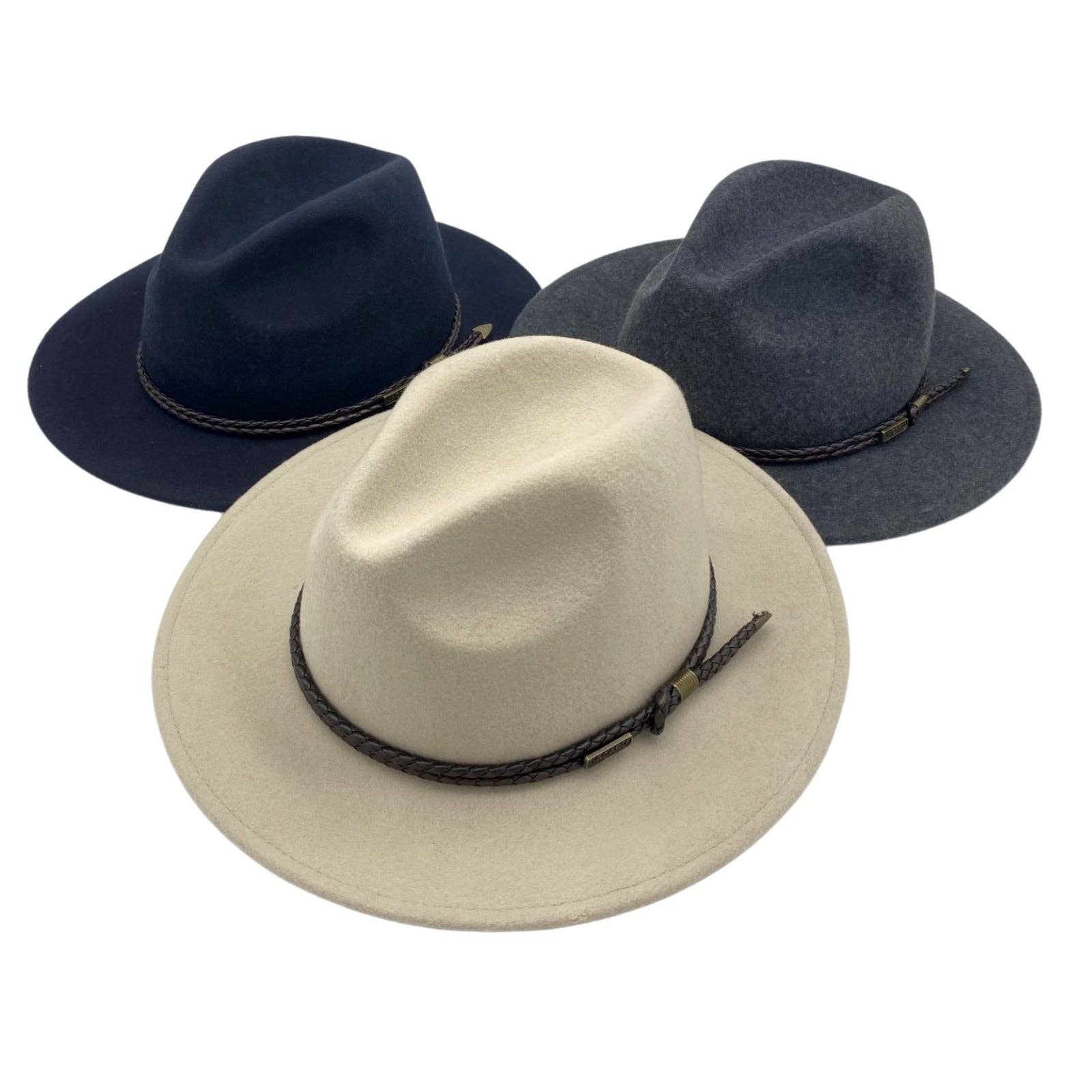 Jacaru Australia - Vente Chapeau en feutre – unisexe - Chapeau Fedora Jacaru 1847 Outback32