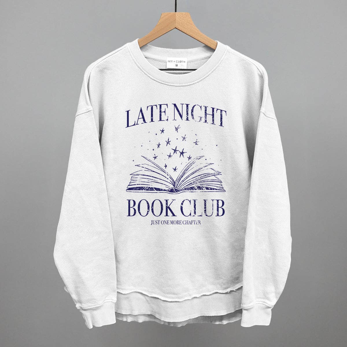 Ivy + Cloth - Wholesale Graphic Sweatshirt - Women's - Late Night Book Club6