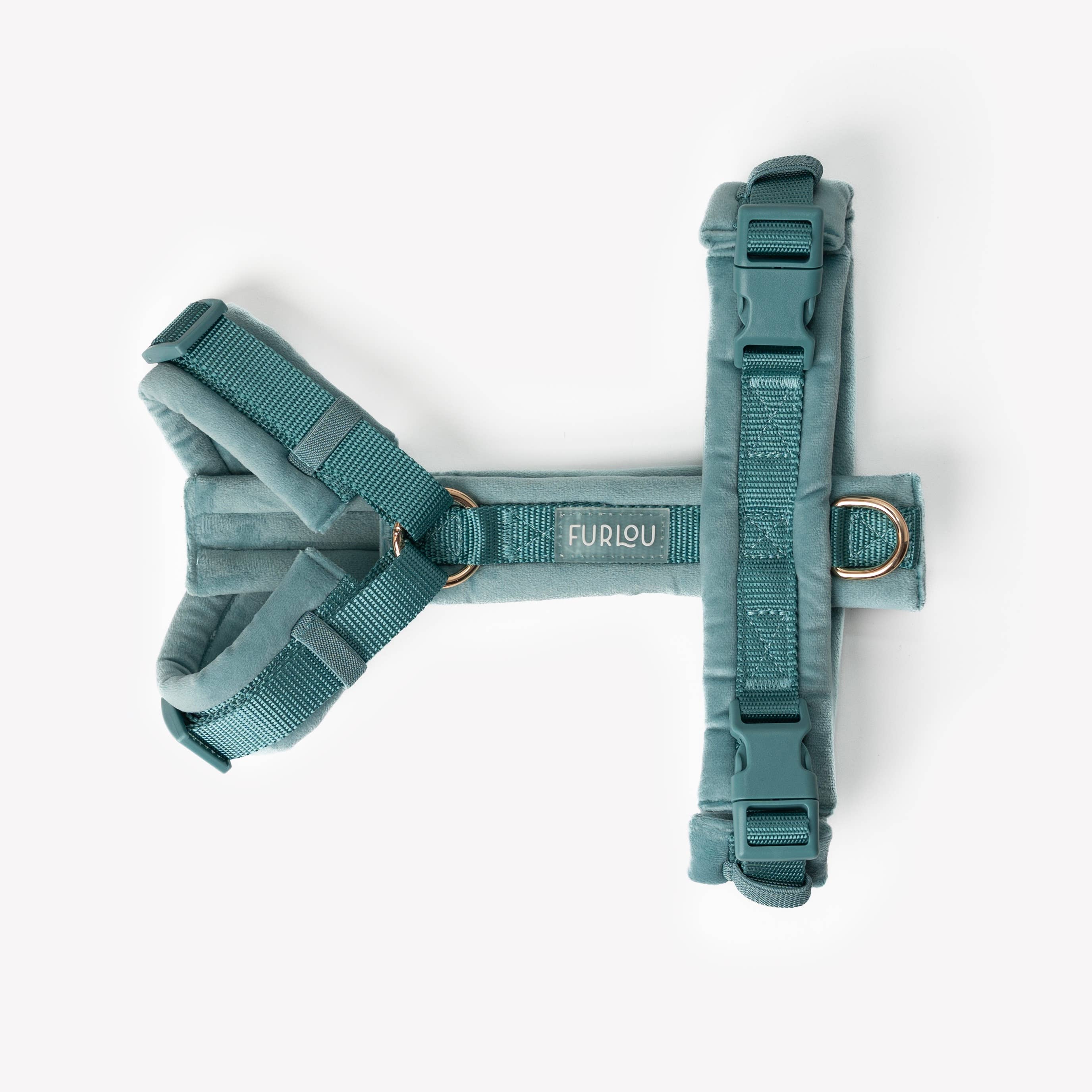 Furlou - Wholesale Pet Harness - Dog - 'Blue - Velvet Dog Harness'2