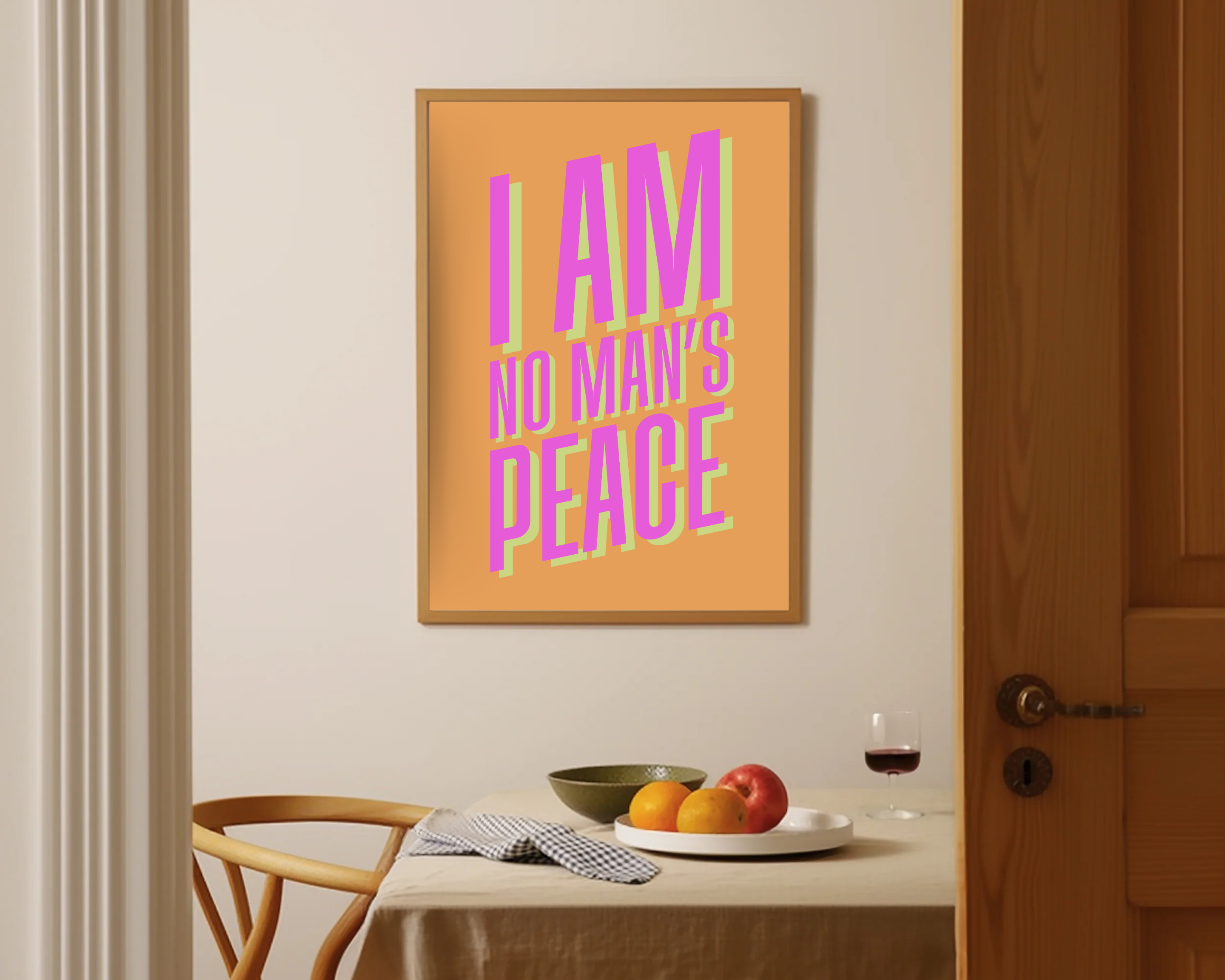 Olive Street Collective - Wholesale Art Print - I Am No Man's Peace Print13