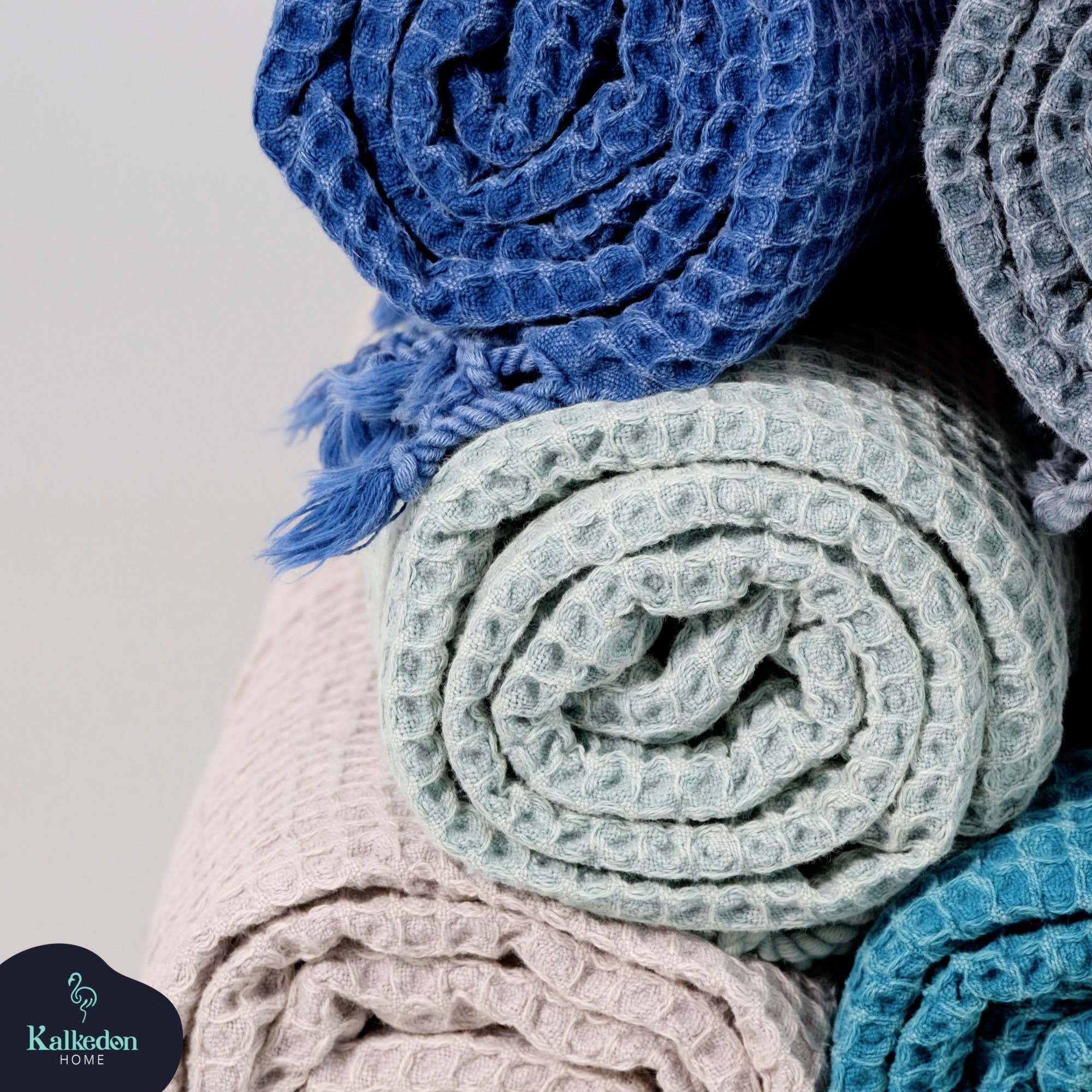 Kalkedon Towels - Wholesale Bath Towel - Stonewashed Waffle Bath Towel| Turkish Towel | Spa Towel8