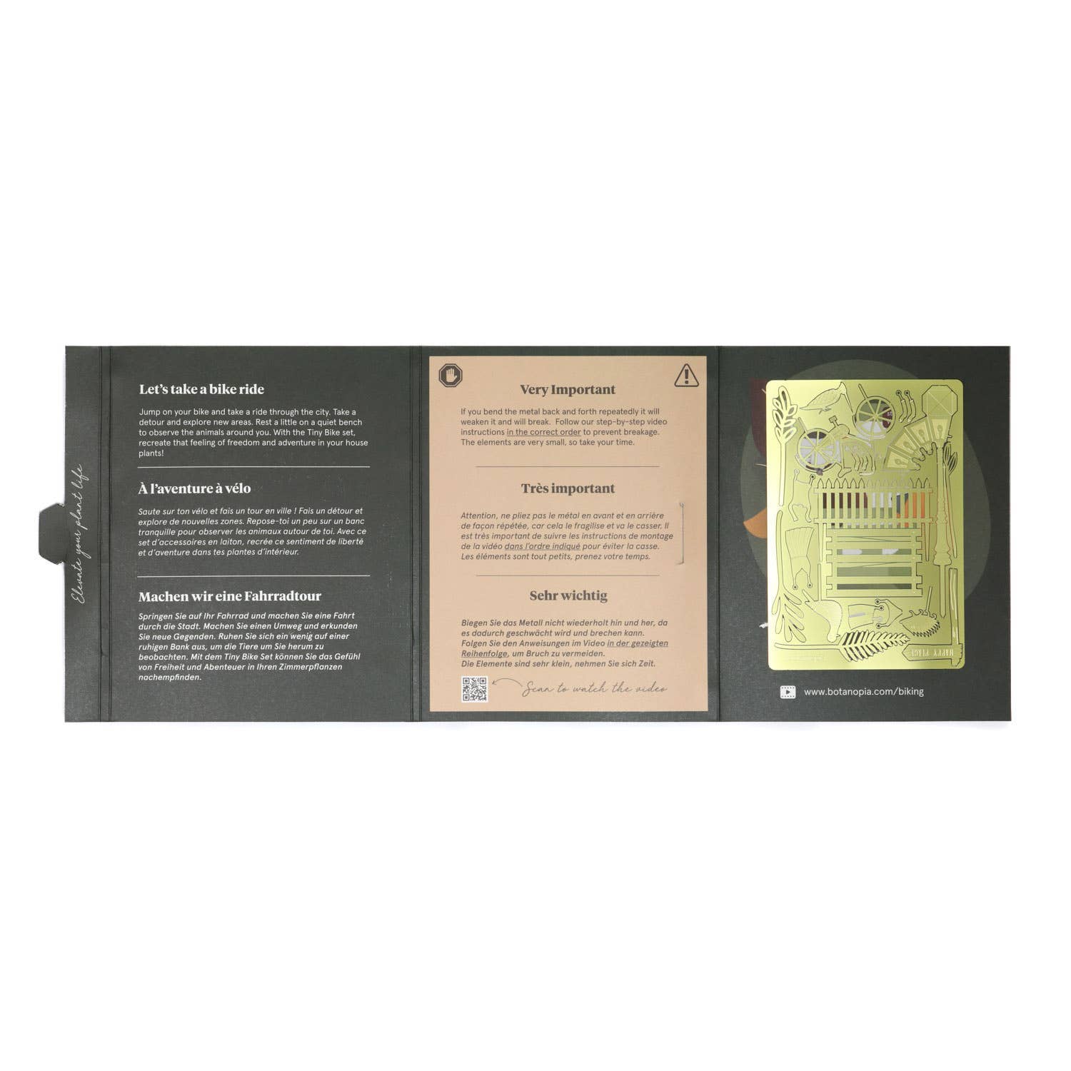 Botanopia USA - gifts , decor and cards for plant lovers - Wholesale Garden/Lawn Stake - Tiny Bike Adventure for your plants8