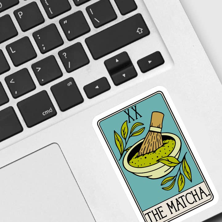 Ace the Pitmatian Co - Wholesale Sticker - The Matcha Tarot Card Sticker1