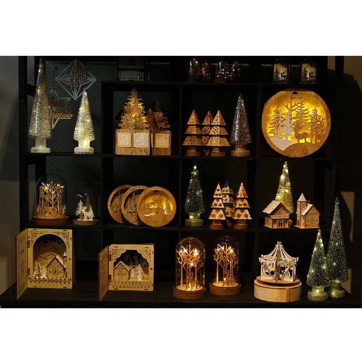 Time Concept – Großhandel Adventskalender – Glaube LED-Dekoration für Weihnachten 3er-Set