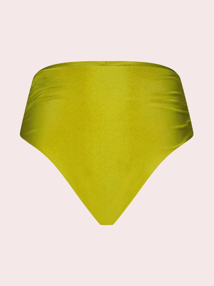 Genevieve High Waisted Ruched Bottom for wholesale by Argot Swim