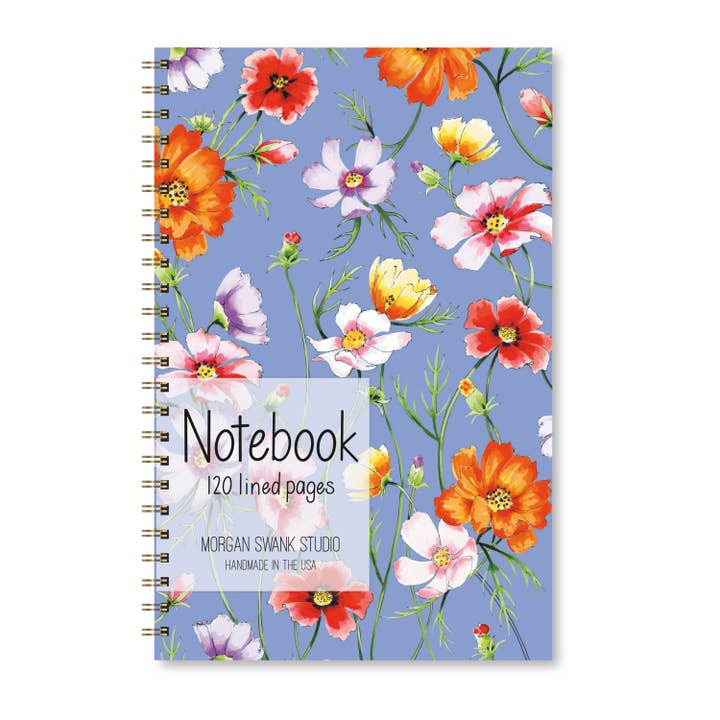 Cosmos Flower Notebook for wholesale by Morgan Swank Studio