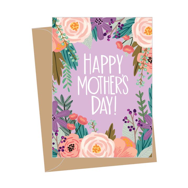 Mini Mother's Day Floral, Folded Enclosure Cards for wholesale by Apartment 2 Cards