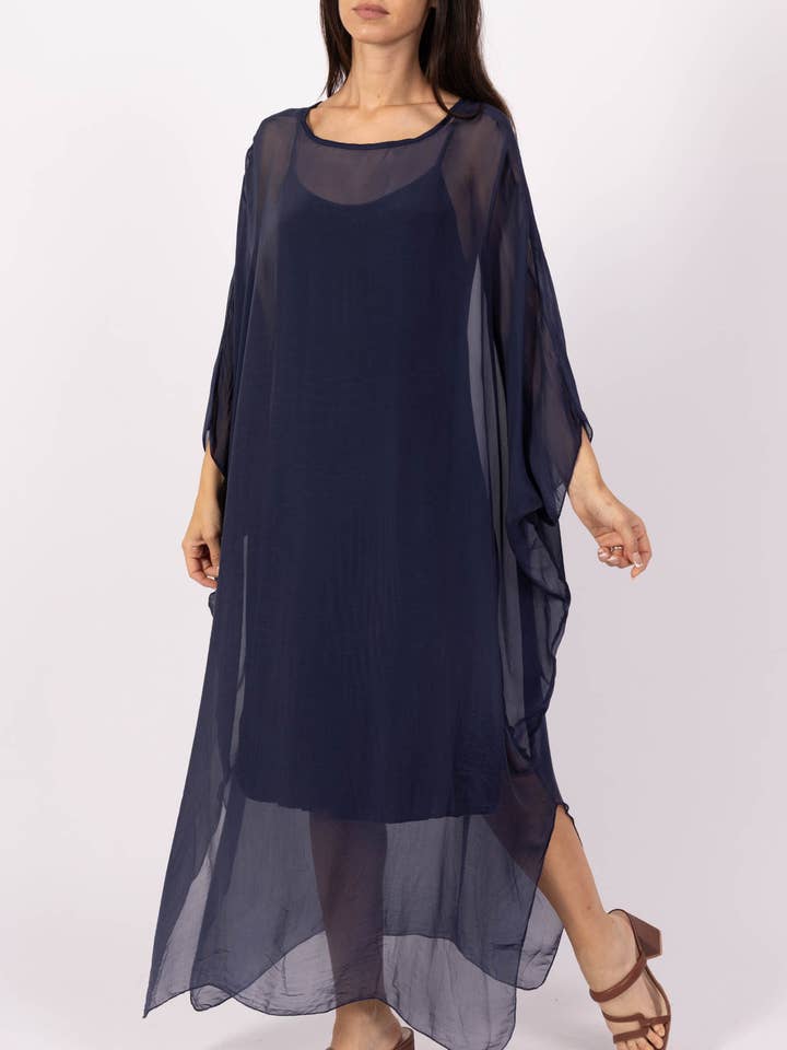 Abito in seta con sottoveste 30481 per la vendita all'ingrosso da parte di Shyloh