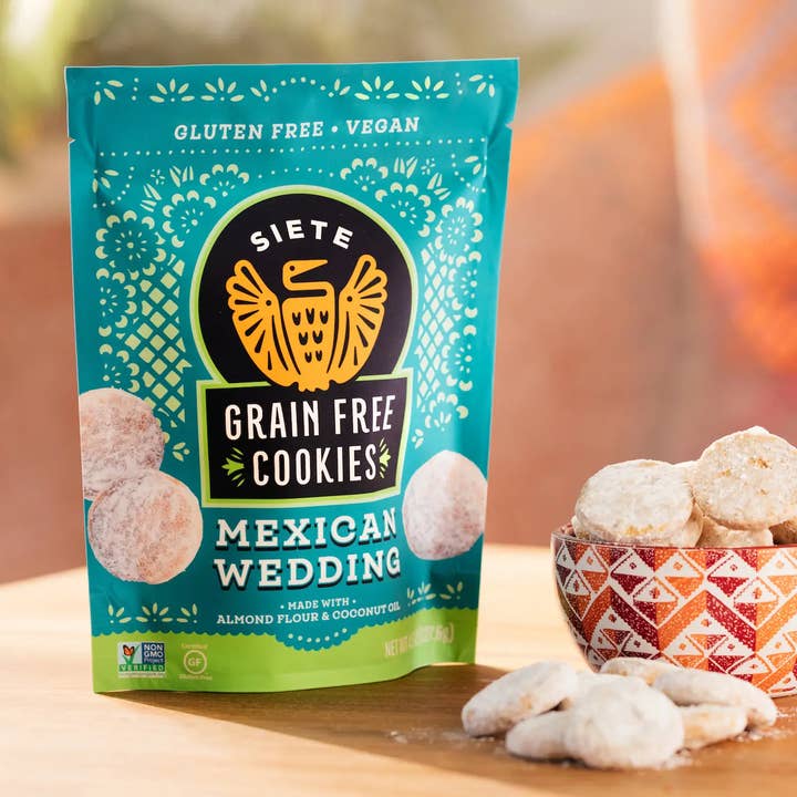 Siete Foods - Wholesale Cookie - Mexican Wedding Cookies - 20 bags
