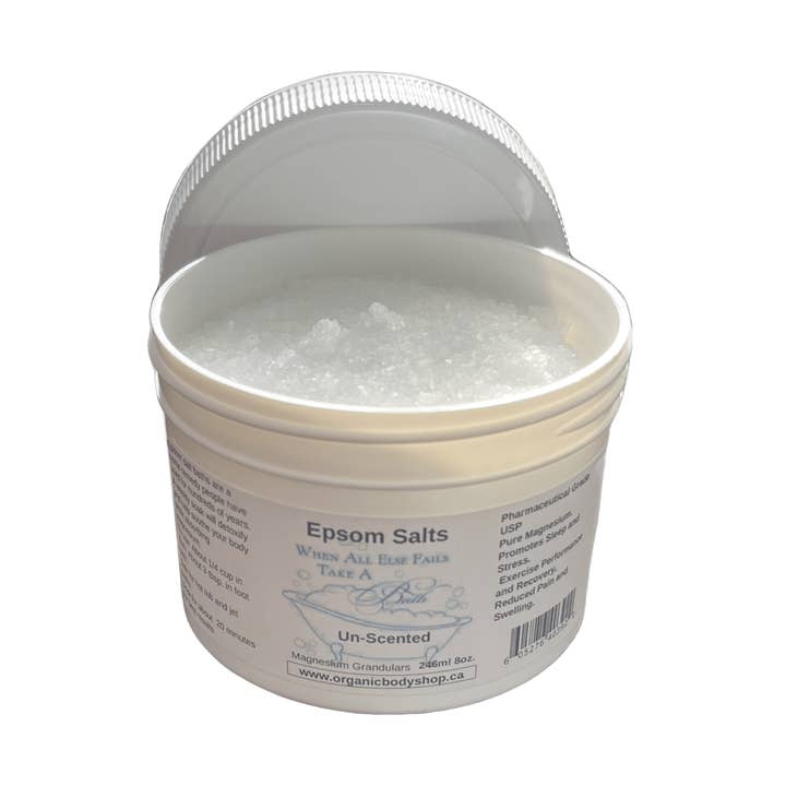 Sel d'Epsom. Magnésium 8 oz pour la vente par Organic Body Shop