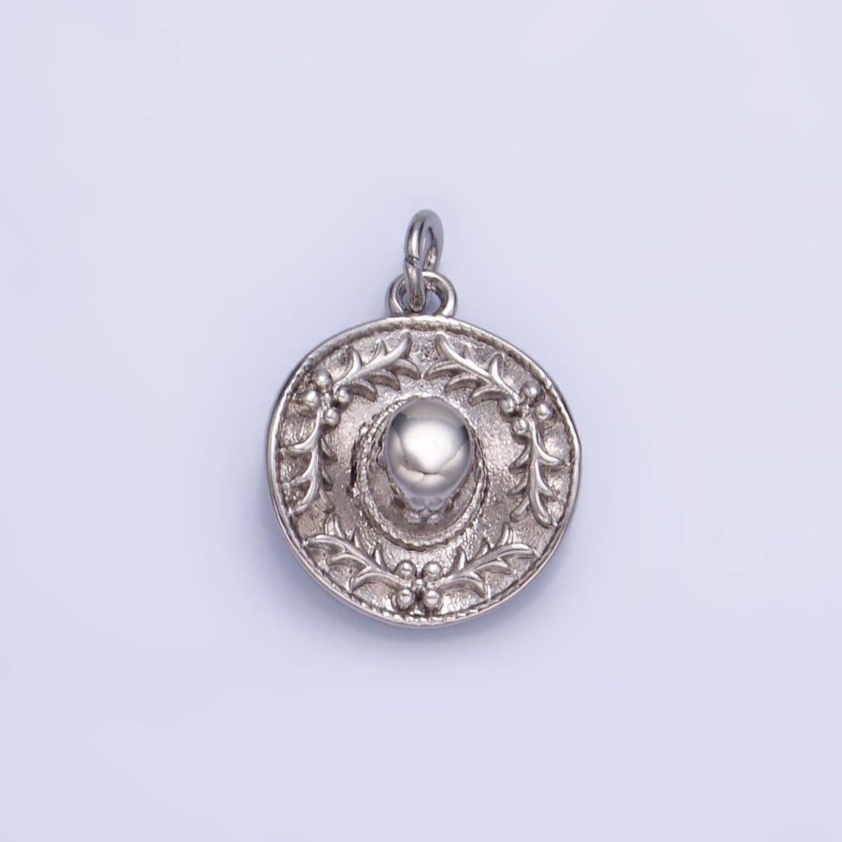 Aim Eternal – wholesale Individuell berlock/hänge – 24K Guld Fylld Mexikansk Sombrerohatt Multidimensionell Berlock i Guld & Silver | W3631