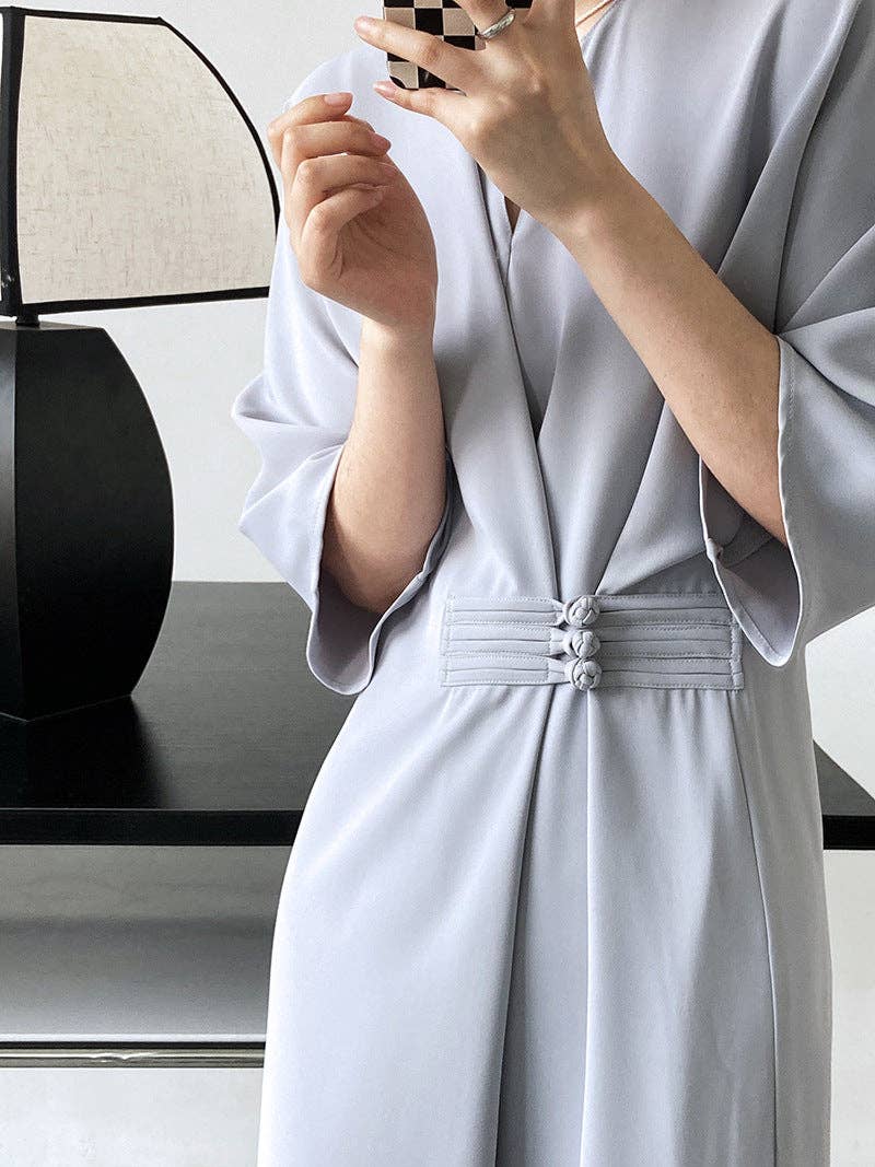 Marayn - Vente Robe – femme - 2025 NOUVELLE Robe Noeud Élégante Moderne Chic Touche Chinoise40