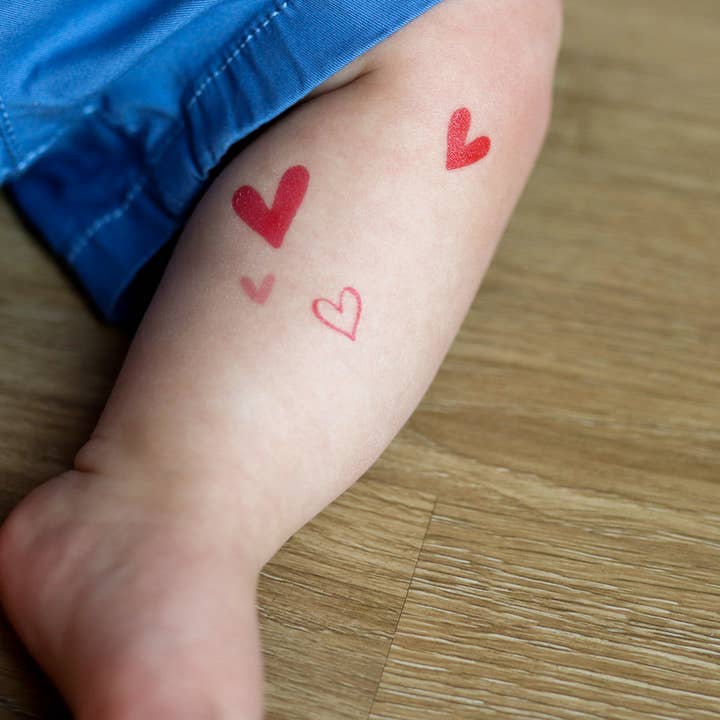 Saint Tattoos - Vente Tatouages temporaires - Petits cœurs tatouages temporaires2