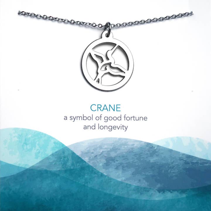 Collier grue pour la vente par Melissa Lew