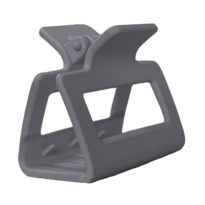 HCS-14S Small Square Hair Clip-Grey for wholesale by Girlie Girl Originals