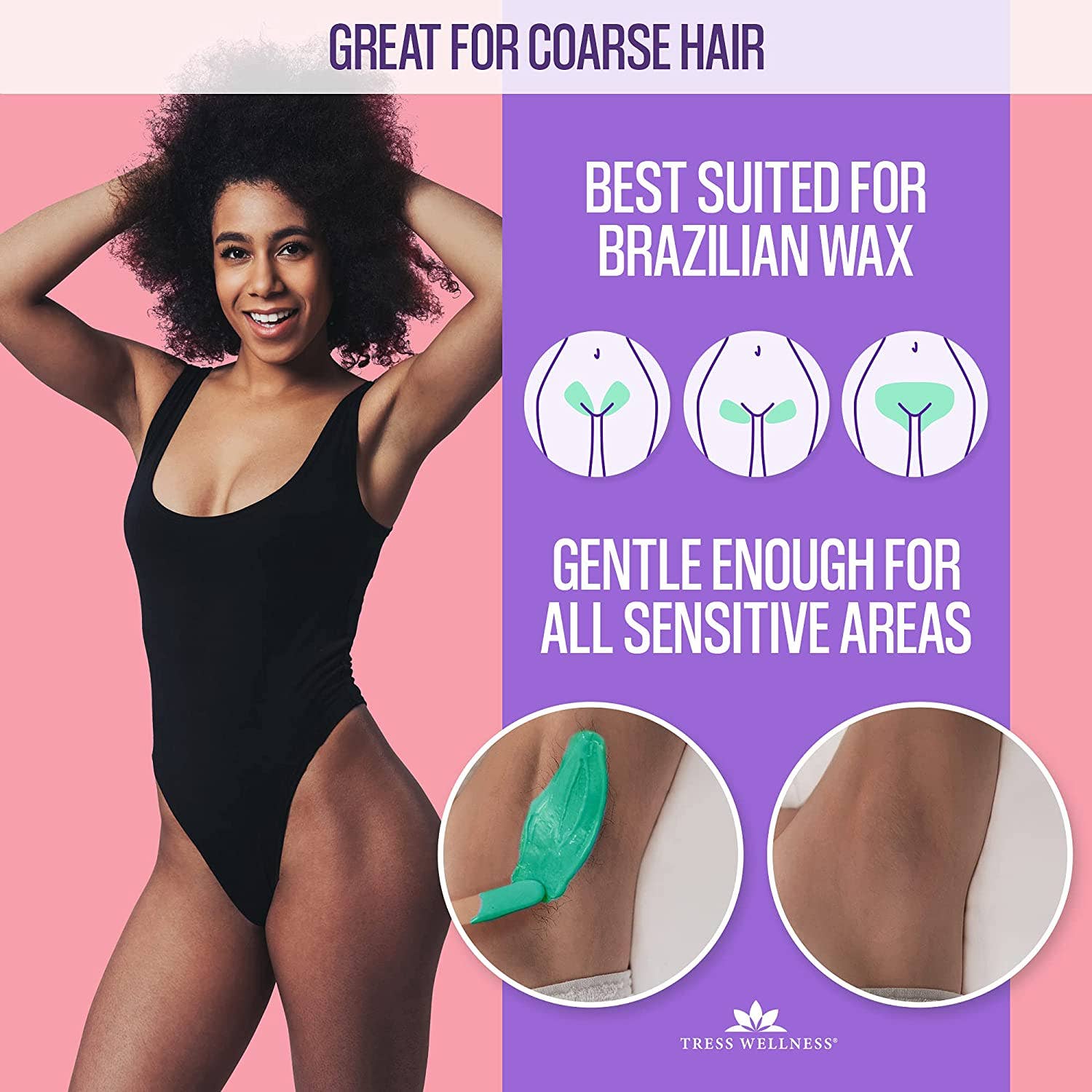 TressWellness - Vente Chauffe-cire - Tress Wellness Kit de cire avec chauffe-cire numérique pour épilation facile4