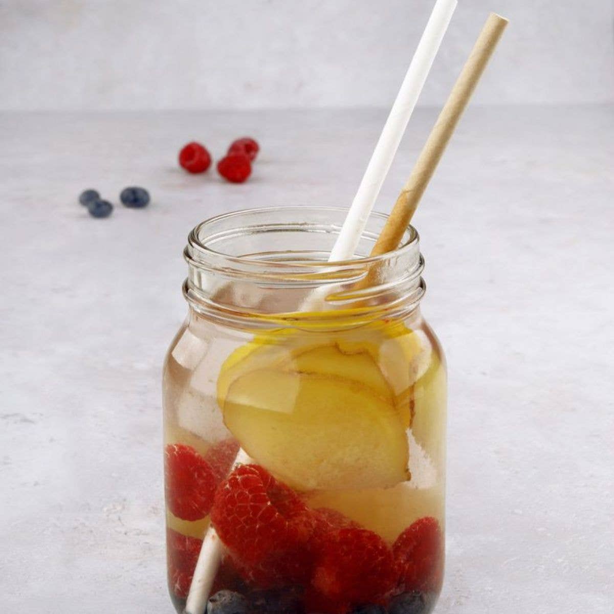 Fackelmann - Vendita all'ingrosso Cannuccia - Bar Concept, set di 60 cannucce di carta marroni e bianche, 24 cm3