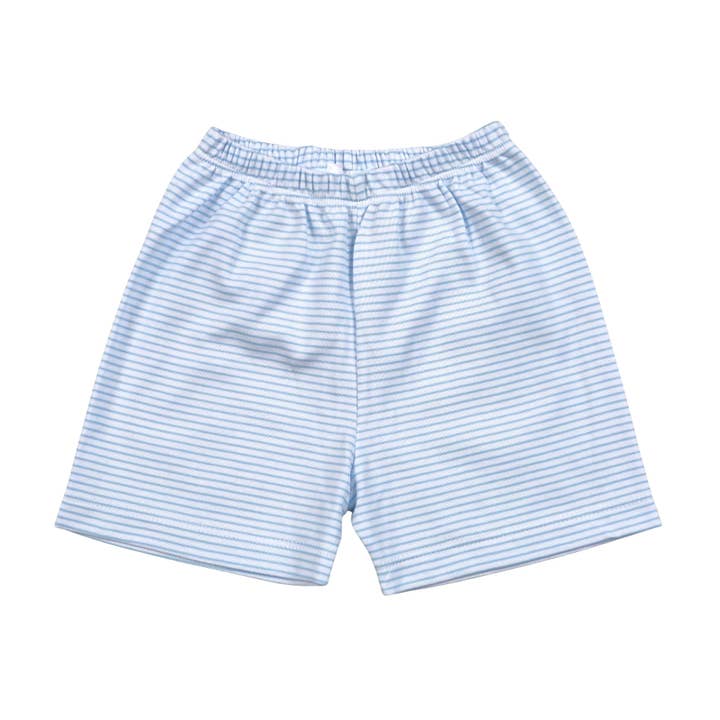 BBS-250 BLUE SOLID SHORTS for wholesale by Baby Loren