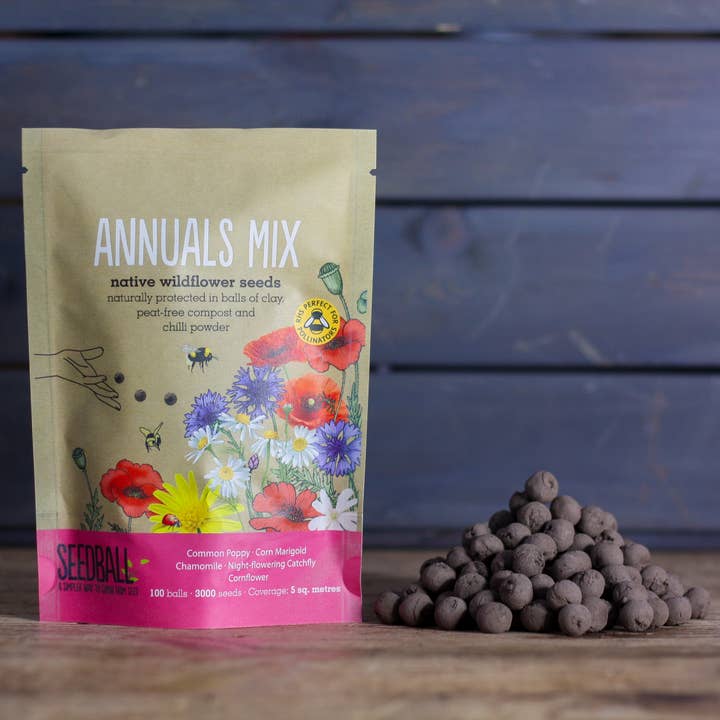 Seedball - Vente Graines de plantes - Sacs à emporter Seedball Wildflower - Annuals Mix2