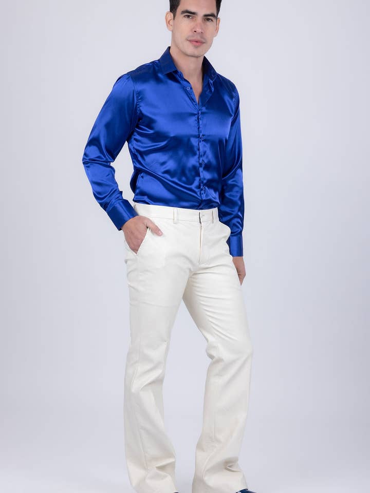 BARABAS - Wholesale Suit Set - Men's - Men's Faux Leather Notch Lapel Suit 5SU419