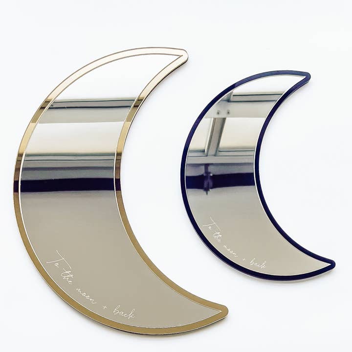 Arte de pared con espejo retrovisor Moon + para venta al por mayor de Fresh Squeezed Goods