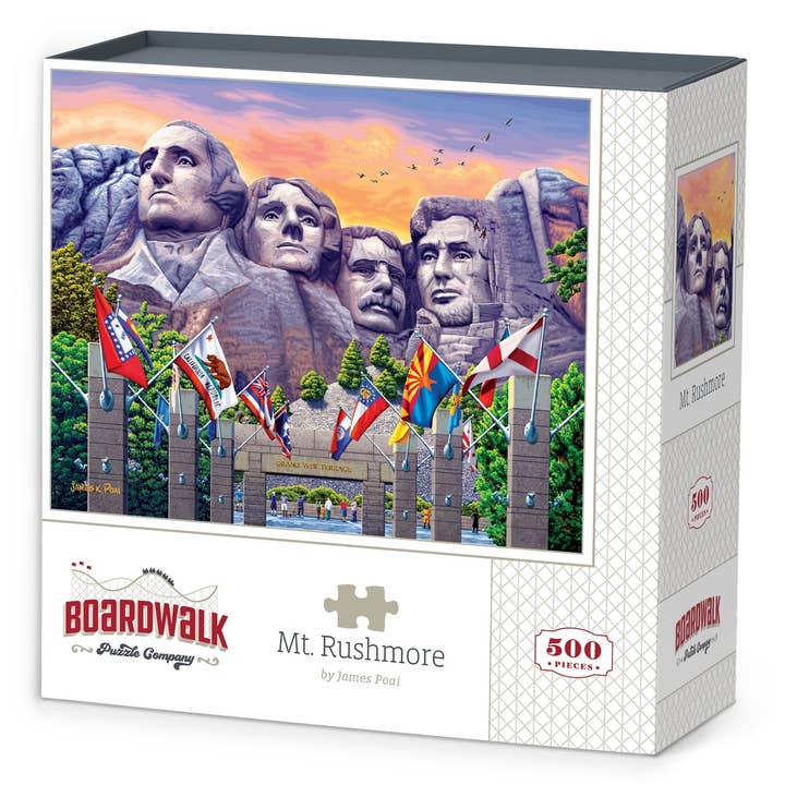 Mt. Rushmore - 500 Piece for wholesale by Boardwalk Puzzle Company